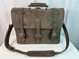 Vagabond Traveler Leather Briefcase / Backpack / Messenger Bag / Satchel... - $138.60