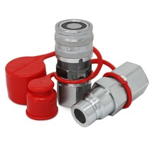 3/4&quot; NPT TL30 Flat Face Quick Connect Hydraulic Coupler for, 1/2&quot; ISO 16028 - £43.92 GBP