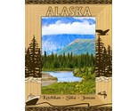 Alaska Ports Sitka Laser Engraved Wood Picture Frame Portrait (3 x 5) - £20.53 GBP