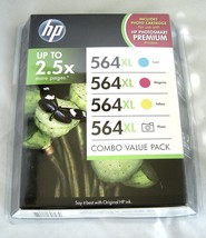 HP 564XL High Yield Original Ink Cartridges Combo Pack 4 NEW Exp.DEC 2012 - $16.99