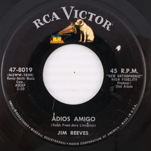 Jim Reeves – Adios Amigo / A Letter To My Heart - 1962 45 rpm 7&quot; Record 47-8019 - $3.32