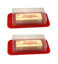 2 Pack Butter Dish With Cover &amp; Handles Fits Both Elgin East Coast &amp; West Coast - £7.77 GBP