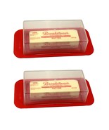 2 Pack Butter Dish With Cover &amp; Handles Fits Both Elgin East Coast &amp; Wes... - £7.79 GBP