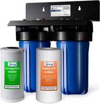 iSpring WGB21B 2-Stage Whole House Water Filtration System,, 1&quot; Inlet/Ou... - $194.99