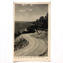 Nova Scotia Canada Hills and the Sea on the Cabot Trail Vintage Photo Po... - $8.89