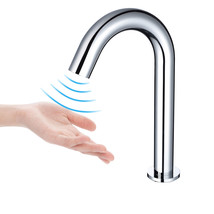 Bathroom Touchless Faucet For Bathroom Sink Basin Chrome Aqt0142 - £109.37 GBP