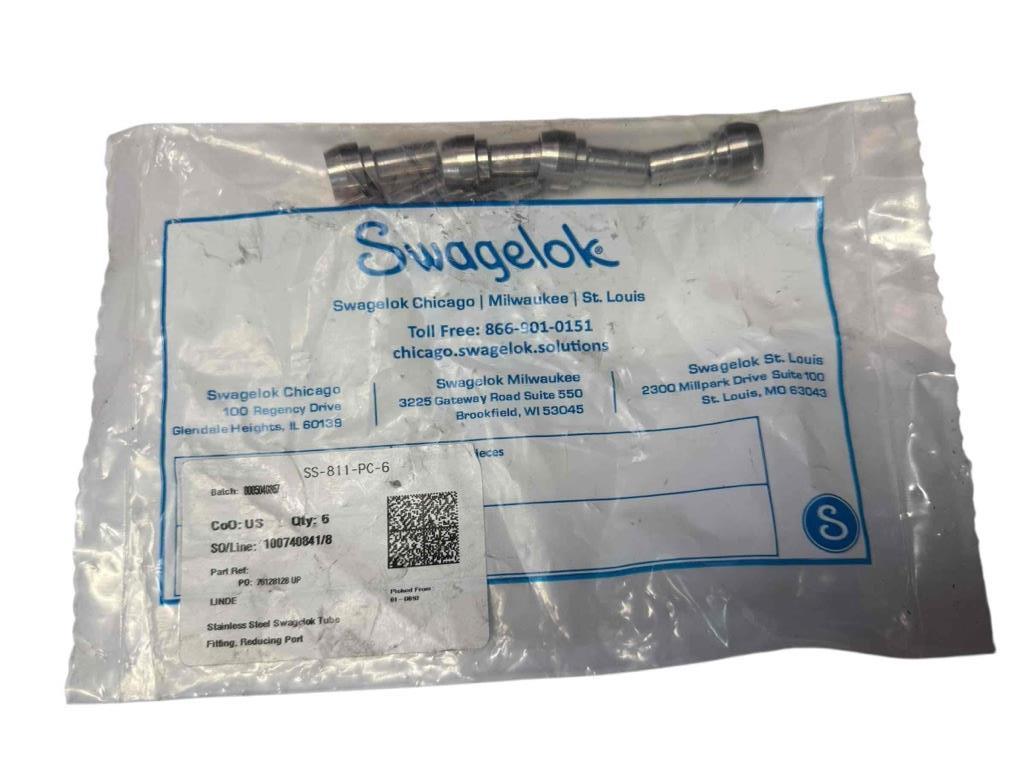 NEW 6 Pieces Swagelok SS-811-PC-6 Tube Fitting Reducing Port - $89.09