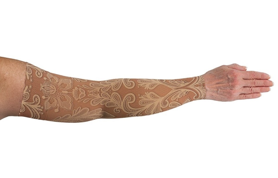 GRACE Compression Sleeve by LYMPHEDIVAS, Gauntlet Option, ANY SIZE &amp; LEV... - $92.00+