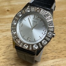 Guess Quartz Watch G96034L Women Silver Japan Movt Leather Analog New Battery - £19.03 GBP