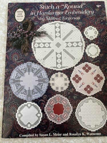 1995 Nordic Needle Stitch A Round In Hardanger Embroidery Pattern Book Vtg 13939 - $16.70