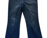 Additions By Chicos Straight Leg Jeans Women Size 10 Short Wash Denim Blue - $13.74