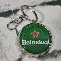 Heineken Original Beer Bottle Cap Bottle Opener Keyring Clip - £7.76 GBP