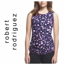 Robert Rodriguez purple Jodie faux wrap drape top - £25.70 GBP