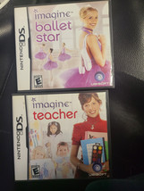 Lot Of 2 Nintendo Ds Imagine :Teacher + Ballet Star [Complete] - £9.30 GBP