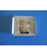 SET OF 2 VTG. BARETTES GOLD TONE DIAMOND CUT NEW ON CARD - $14.36