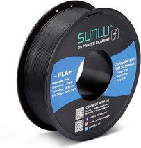 Pla Plus Filament 1.75Mm, Dimensional Accuracy /- 0.02 Mm, 1 Kg Spool, Black, - £25.13 GBP