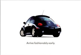 The new Turbo Volkswagen Beetle Arrive Fashinably early Vtg Postcard c1999 (CC7) - $6.57