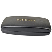 Genuine Versace Hard Eyeglass Case Clamshell Snap Shut Black - £15.73 GBP