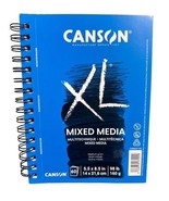 New Canson XL Mixed Media Sketch Pad Side Wire 5.5&quot; x 8.5&quot; 98lb 60 Sheets - $182.12 MXN