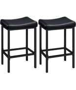 Hoobro Bar Stools, Set Of 2 Bar Chairs, Counter Height Stools, Saddle Ba... - $87.95