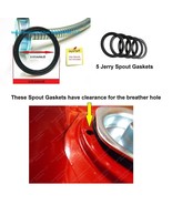 5-Pk JERRY CAN RIBBED SPOUT GASKET for Blitz Metal Gas Can 5 Gallon Mili... - $177.14 MXN