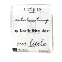 Stampin&#39; Up Set of Four Phrase Starters Rubber Stampers - $7.92