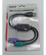 NEW Inland 08315 USB to PS/2 Converter Cable  - $4.25