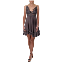 Free People FP One Adella Slip Dress Womens size Large Lace Trim Dusty L... - £50.28 GBP
