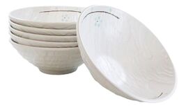 Set Of 6 Modern Yukino Hana Melamine Large Ramen Soup Pasta Salad Bowls ... - $84.99