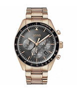 Hugo Boss HB1513632 Trophy Mens' Rose Gold Stainless Chrono Steel Watch + Bag - $126.16