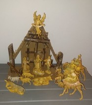 Vintage Fontanini Nativity Set Figures 80s&amp;90s Depose Made in Italy Lot 14 - £100.16 GBP