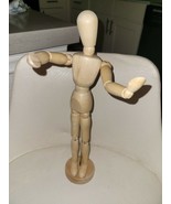 12&quot; Wooden Jointed Artist Figure Manikin Mannequin Art Man Model Drawing - £14.70 GBP