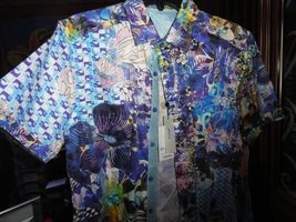 Robert Graham Lanley Short Sleeve Shirt Size Medium New with tags image 5