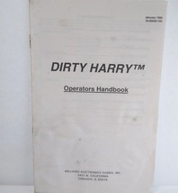 Dirty Harry Pinball Machine Handbook Original 1995 Vintage Game Mini Booklet - £15.27 GBP