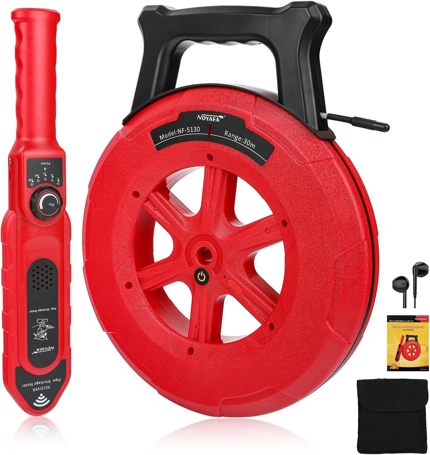 Pipe Locator Underground Pipe Blockage Detector Locators Water Pipe Wall... - £94.92 GBP