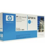 HP Q7581A Cyan 3800 Genuine Toner Cartridge CP3505 - 3800 NEW IN BOX - £10.41 GBP