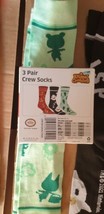 Animal Crossing Socks 3 Pairs Crew Horizons Nintendo Size 10-13 - £9.59 GBP