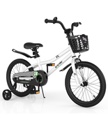 Prorider 18&#39;&#39; Kid&#39;S Bike with Removable Training Wheels &amp; Basket for 4-8... - €120,61 EUR