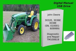 John Deere 3032E 3036E 3038E Utility Tractor Diagnostic Manual - £14.81 GBP