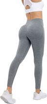 Seamless Workout Leggings for Women, High Waisted Scrunch Butt  (Grey,Size:L) - £15.20 GBP