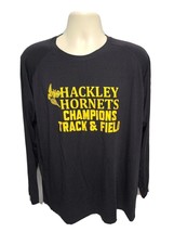 Hackley Hornets Champions Track &amp; Field Adult Black Long Sleeve XL TShirt - £11.87 GBP