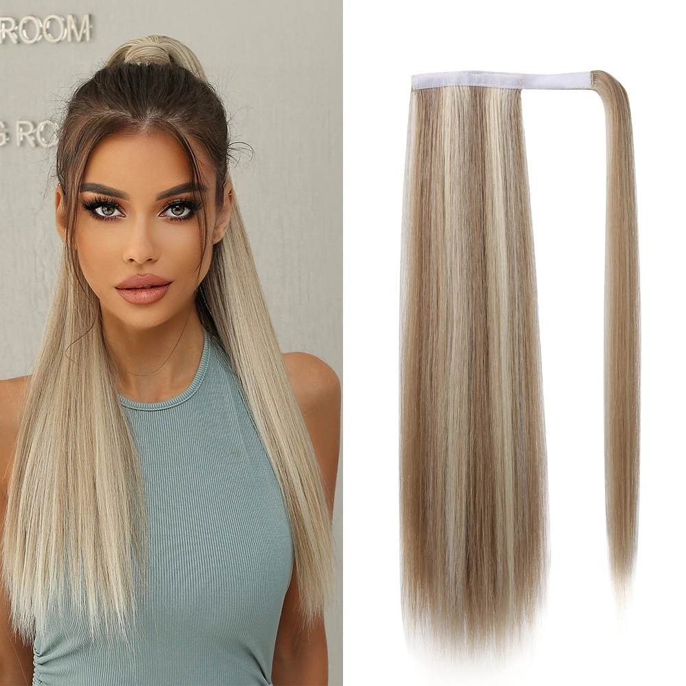 oneNonly Long Straight Synthetic Hair Extension Ponytail Extensions Heat - £18.03 GBP