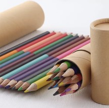 Colored Pencils Set with Storage Tube, 24 Vibrant Colors, Art Drawing Su... - $294.67 MXN