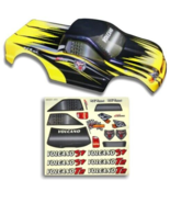 NEW Redcat Racing 1/10 RC Truck Body Shell Black/Yellow – 25188-3 w/ Sti... - $410.44 MXN
