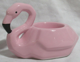 Yankee Candle Tea Light Holder T/LH Tropical Light Pink Flamingo Ceramic - £20.72 GBP