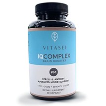 VITASEI IQ Complex PM Brain Booster Supplement - Nootropic Brain Support... - £46.23 GBP