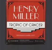 Tropic of Cancer / Henry Miller / 9 CD / Audiobook / Unabridged - £10.16 GBP