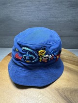 Walt Disney World Youth Embroidered Bucket Hat Blue WDW - £14.87 GBP