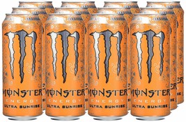 Monster Energy Ultra Sunrise-473 Ml X 12 Cans - $67.66