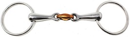 Stainless Steel Loose Ring Copper Dog Bone Snaffle Horse Bit 35518 - $562.94 MXN